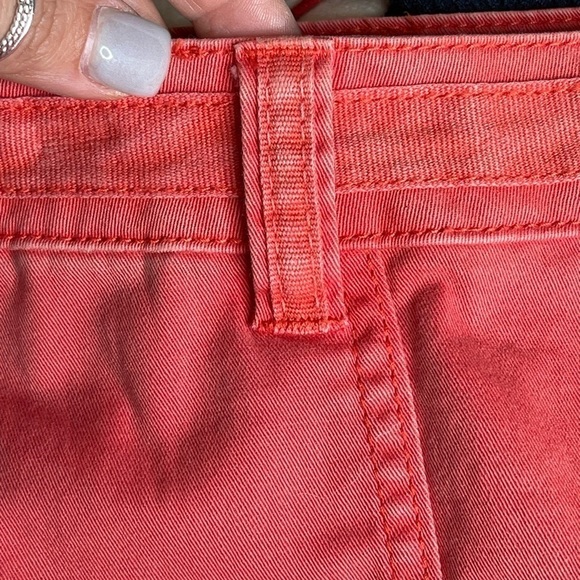 Anthropologie Pilcro & The Letterpress Coral Pink A-Line Button Down Skirt Sz 14 - Picture 7 of 15